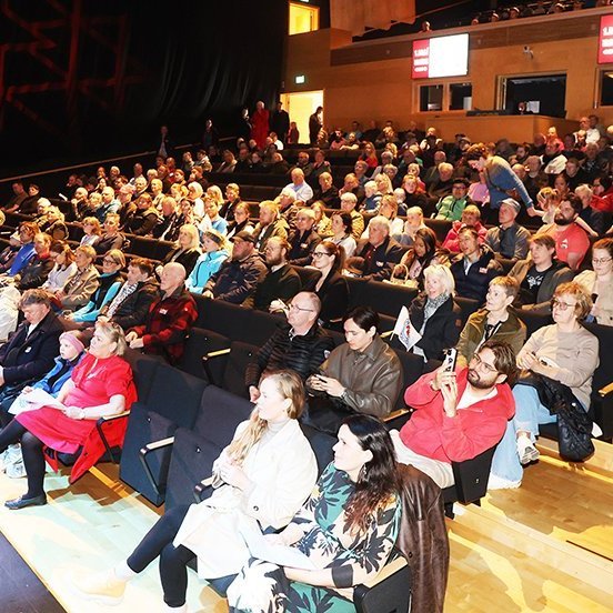 1. maí 2025 - Hátíðardagskrá verkalýðsfélaganna í Hofi. Mynd: Þorgeir Baldursson