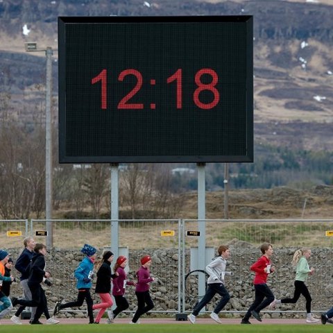 1. maí hlaup Ungmennafélags Akureyrar 2025. Mynd: Skapti Hallgrímsson