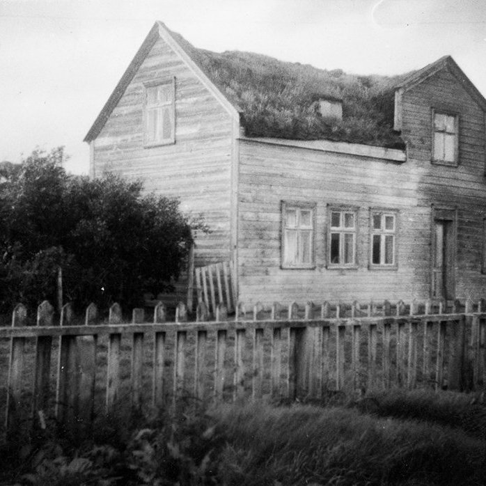 Þetta mun gamli Víðamýrarbærinn í Skagafirði. - m-stae1-15385 frá Minjasafninu á Akureyri