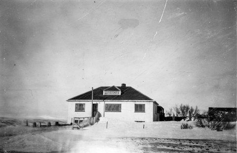 Þetta er bærinn Brún í Reykjadal í Suður-Þingeyjarsýslu. / m-stae1-16576 frá Minjasafninu á Akureyri