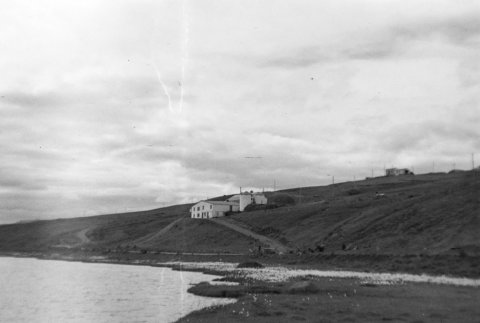 Ólafur Jónsson ráðunautur og rithöfundur tók myndina. Þetta er Galtalækur við Akureyrarflugvöll.