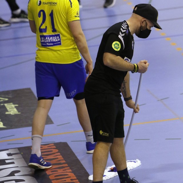 KA - Valur 27:27, Íslandsmótið í handbolta 18. febrúar 2021 í KA-heimilinu. Ljósmynd: Skapti Hallgrímsson.