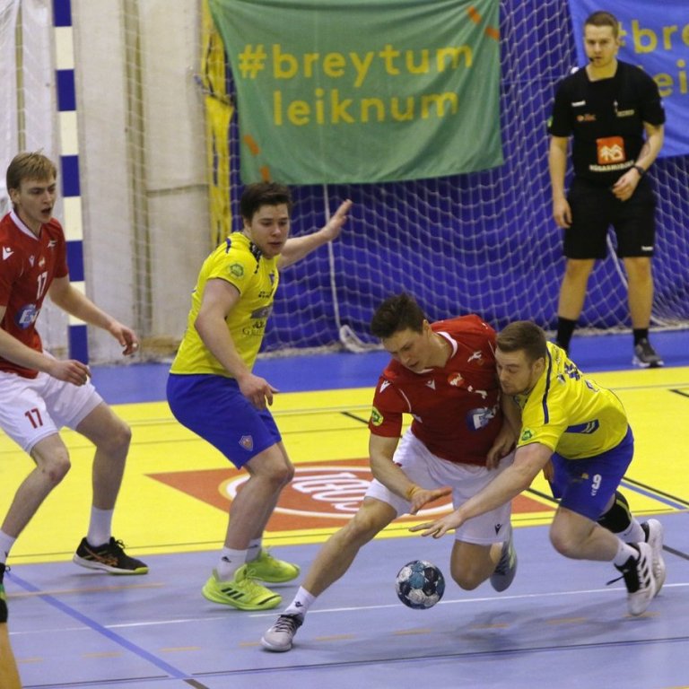 KA - Valur 27:27, Íslandsmótið í handbolta 18. febrúar 2021 í KA-heimilinu. Ljósmynd: Skapti Hallgrímsson.