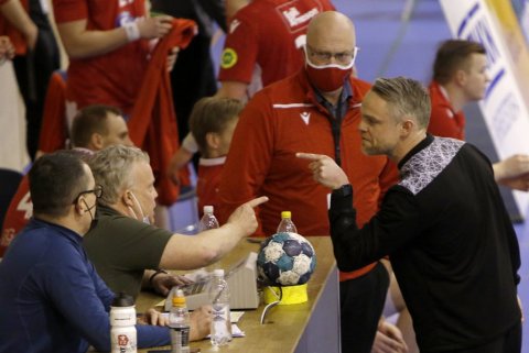 KA - Valur 27:27, Íslandsmótið í handbolta 18. febrúar 2021 í KA-heimilinu. Ljósmynd: Skapti Hallgrímsson.