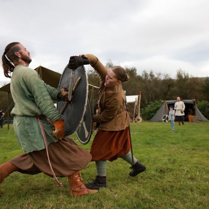 Víkingahátíð á MA-túninu. Mynd: Hilmar Friðjónsson