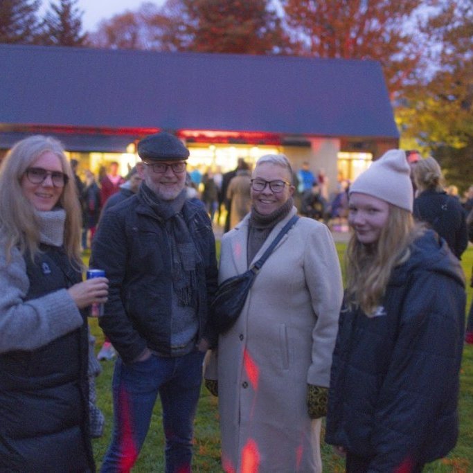 Akureyrarvaka 2025 - Setningarathöfnin Rökkurró í Lystigarðinum á afmælisdegi Akureyrarbæjar, föstudagskvöldið 29. ágúst. Mynd: Hilmar Friðjónsson