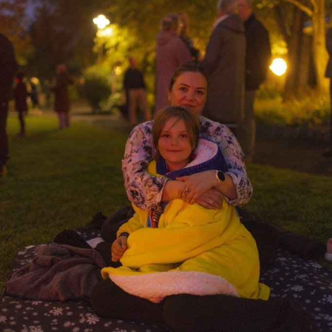 Akureyrarvaka 2025 - Setningarathöfnin Rökkurró í Lystigarðinum á afmælisdegi Akureyrarbæjar, föstudagskvöldið 29. ágúst. Mynd: Hilmar Friðjónsson