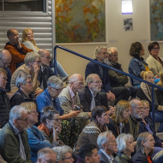 Akureyrarvaka 2025. Útgáfuhóf bókarinnar, Akureyrarveikin, eftir Óskar Þór Halldórsson í Kvos Menntaskólans á Akureyri. Mynd: Hilmar Friðjónsson