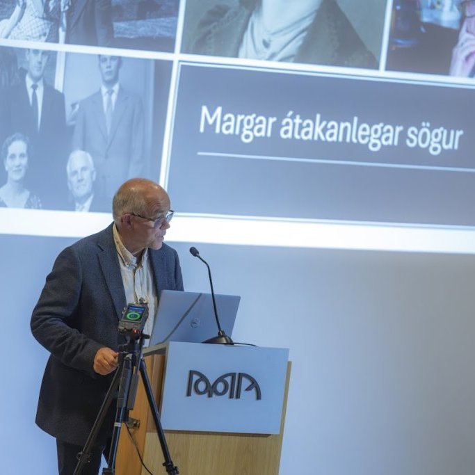 Akureyrarvaka 2025. Útgáfuhóf bókarinnar, Akureyrarveikin, eftir Óskar Þór Halldórsson í Kvos Menntaskólans á Akureyri. Mynd: Hilmar Friðjónsson