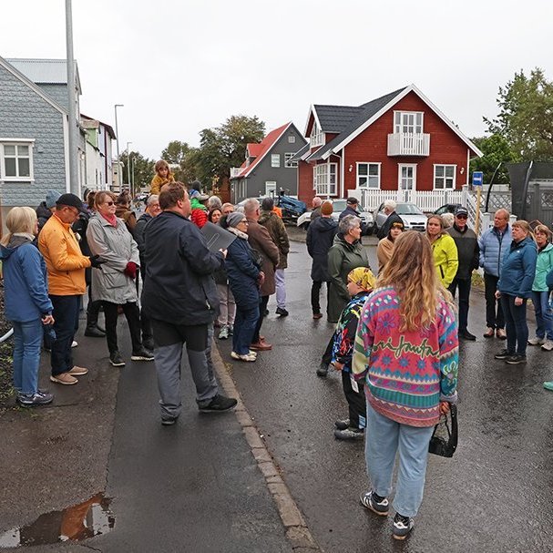 Akureyrar 2025 - Söguganga um Oddeyri með Arnóri Blika Hallmundssyni. Mynd: Skapti Hallgrímsson