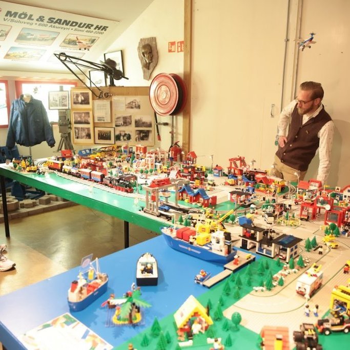 Akureyrarvaka 2025 - LEGO bær frá árunum 1978-1992 á Iðnaðarsafninu. Mynd: Hilmar Friðjónsson