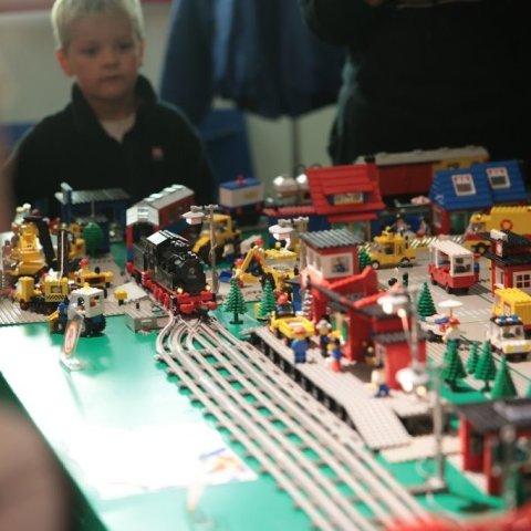 Akureyrarvaka 2025 - LEGO bær frá árunum 1978-1992 á Minjasafninu. Mynd: Hilmar Friðjónsson