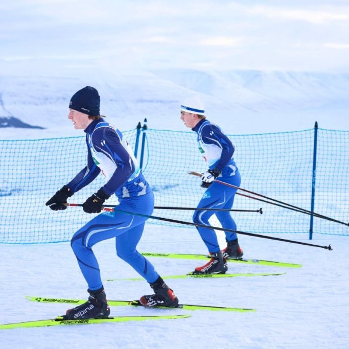 Fyrsta bikarmót ársins í skíðaskotfimi sem haldið var í Hlíðarfjalli. Þá var í fyrsta sinn á Íslandi skotið standandi og liggjandi með laser rifflum. Mynd: Anastasiia LeoNova Kramarenko.