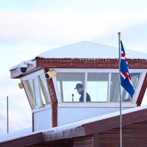 Fyrsta bikarmót ársins í skíðaskotfimi sem haldið var í Hlíðarfjalli. Þá var í fyrsta sinn á Íslandi skotið standandi og liggjandi með laser rifflum. Mynd: Anastasiia LeoNova Kramarenko.