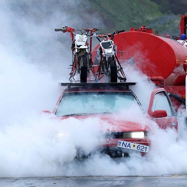 Bíladagar 2025 - „Burnout.“ Mynd: Þorgeir Baldursson