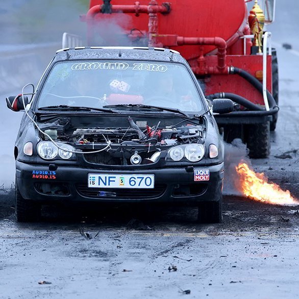 Bíladagar 2025 - „Burnout.“ Mynd: Þorgeir Baldursson