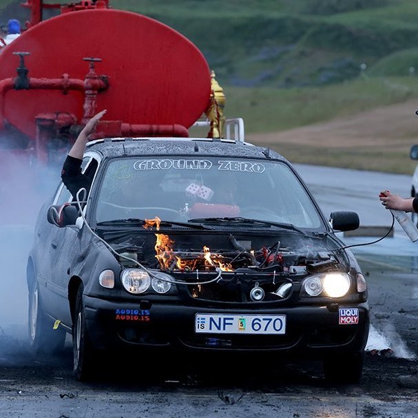 Bíladagar 2025 - „Burnout.“ Mynd: Þorgeir Baldursson