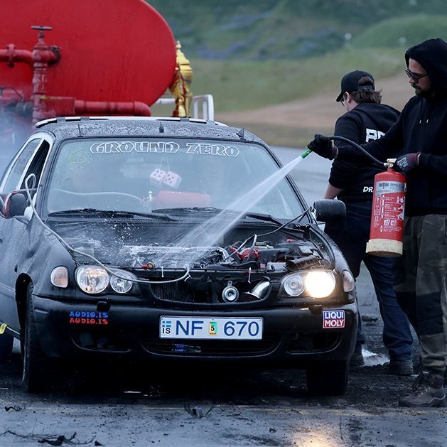 Bíladagar 2025 - „Burnout.“ Mynd: Þorgeir Baldursson