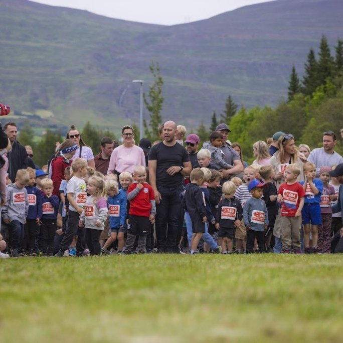 Krakkahlaup Súlur Vertical í Kjarnaskógi, föstudagurinn 1. ágúst. Ljósmyndari: Hilmar Friðjónsson