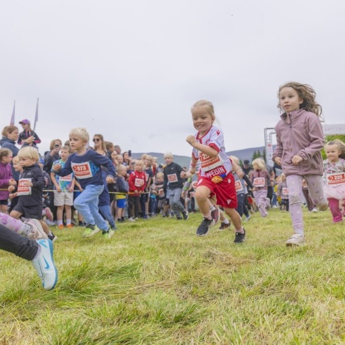 Krakkahlaup Súlur Vertical í Kjarnaskógi, föstudagurinn 1. ágúst. Ljósmyndari: Hilmar Friðjónsson