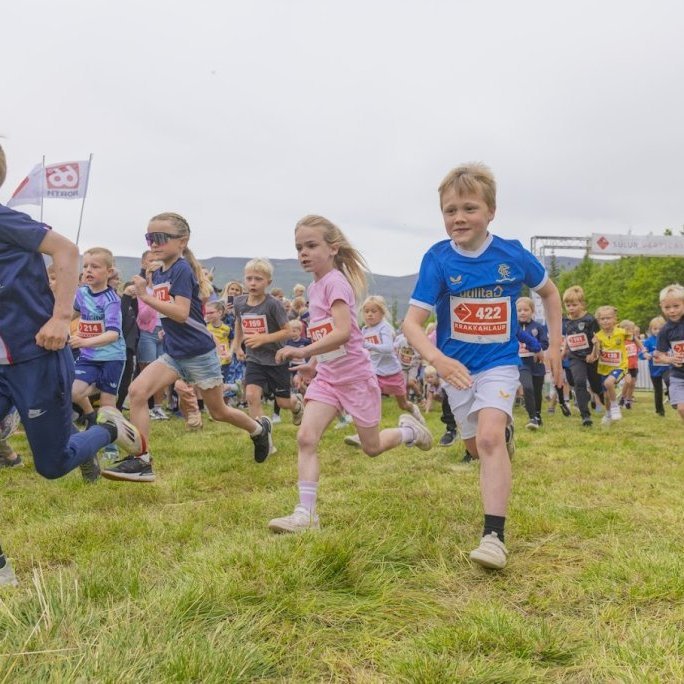 Krakkahlaup Súlur Vertical í Kjarnaskógi, föstudagurinn 1. ágúst. Ljósmyndari: Hilmar Friðjónsson