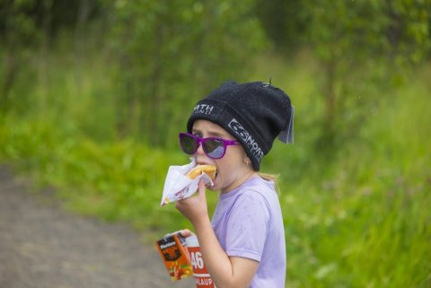 Krakkahlaup Súlur Vertical í Kjarnaskógi, föstudagurinn 1. ágúst. Ljósmyndari: Hilmar Friðjónsson