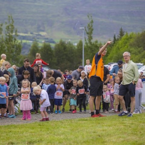 Krakkahlaup Súlur Vertical í Kjarnaskógi, föstudagurinn 1. ágúst. Ljósmyndari: Hilmar Friðjónsson