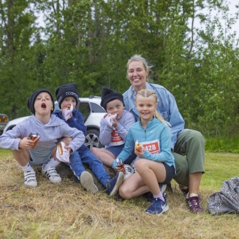 Krakkahlaup Súlur Vertical í Kjarnaskógi, föstudagurinn 1. ágúst. Ljósmyndari: Hilmar Friðjónsson