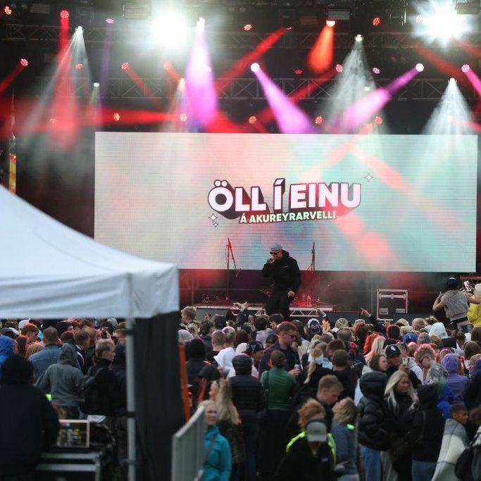 Tónlistarveislan Öll í einu á Akureyrarvelli, laugardagurinn 2. ágúst. Mynd: Hilmar Friðjónsson