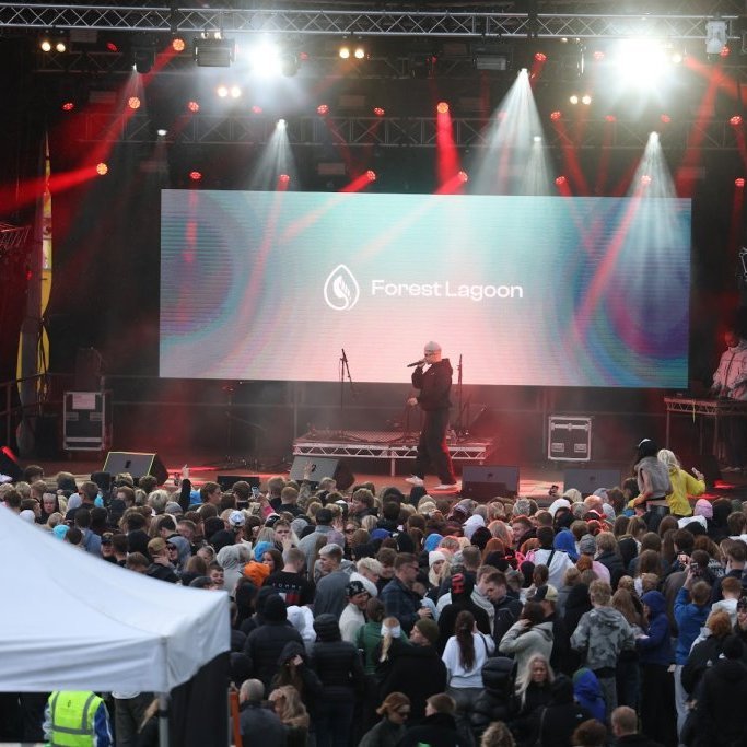 Tónlistarveislan Öll í einu á Akureyrarvelli, laugardagurinn 2. ágúst. Mynd: Hilmar Friðjónsson