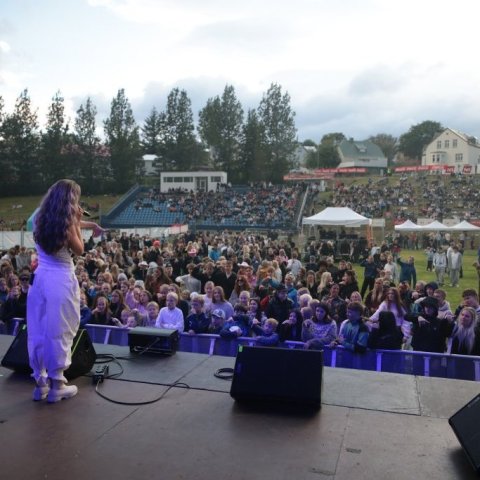 Tónlistarveislan Öll í einu á Akureyrarvelli, laugardagurinn 2. ágúst. Mynd: Hilmar Friðjónsson