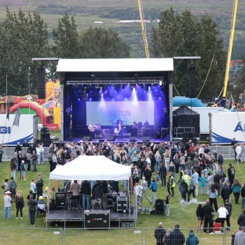 Tónlistarveislan Öll í einu á Akureyrarvelli, laugardagurinn 2. ágúst. Mynd: Hilmar Friðjónsson