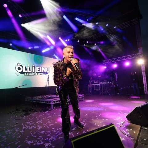 Tónlistarveislan Öll í einu á Akureyrarvelli, laugardagurinn 2. ágúst. Mynd: Hilmar Friðjónsson