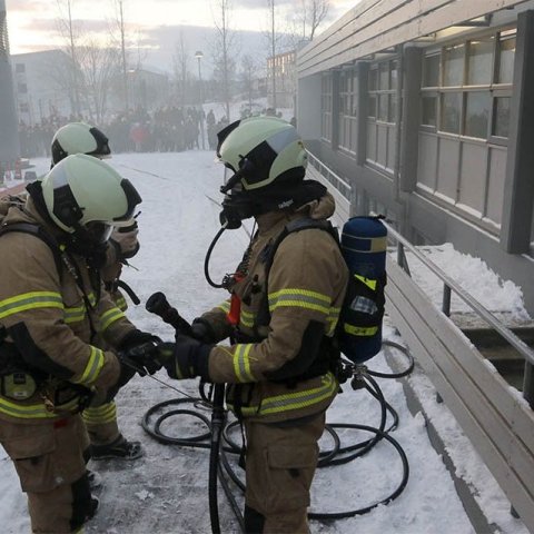 Eldvarnarátak á landsvísu hófst í Síðuskóla á Akureyri. Ljósmynd: Skapti Hallgrímsson