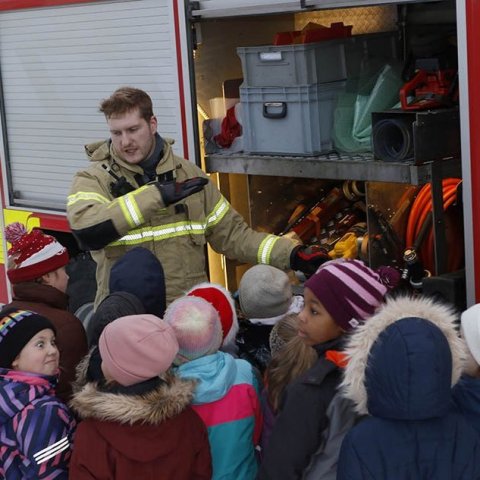 Eldvarnarátak á landsvísu hófst í Síðuskóla á Akureyri. Ljósmynd: Skapti Hallgrímsson