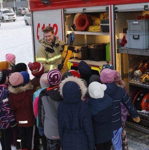 Eldvarnarátak á landsvísu hófst í Síðuskóla á Akureyri. Ljósmynd: Skapti Hallgrímsson