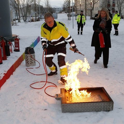 Eldvarnarátak á landsvísu hófst í Síðuskóla á Akureyri. Ljósmynd: Skapti Hallgrímsson