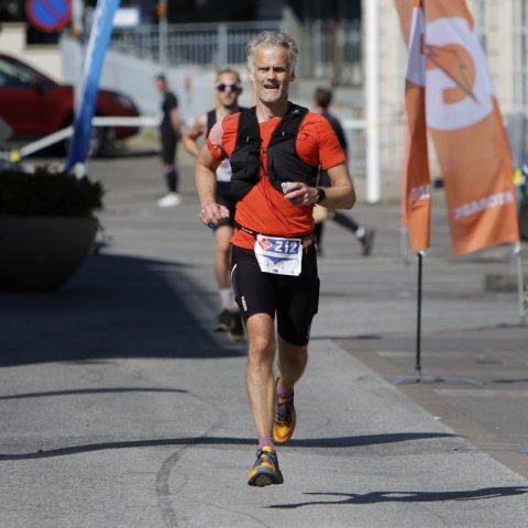 Ingi Páll Sæbjörnsson sem hljóp 28 km. © Skapti Hallgrímsson