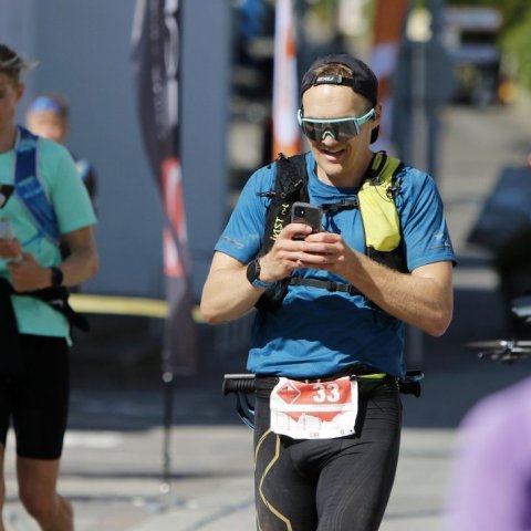 Sigurjón Ernir Sturluson sem varð fjórði í 55 km hlaupinu. © Skapti Hallgrímsson