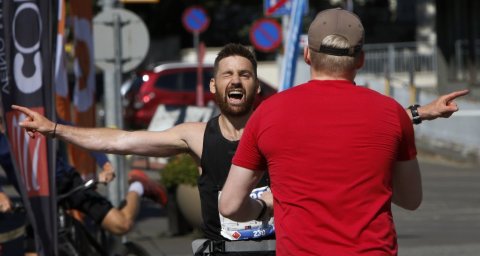 Halldór Hermann Jónsson, sigurvegari 28 km hlaupsins. © Skapti Hallgrímsson