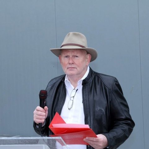 Flugdagur Flugsafns Íslands 2026. Georg Tryggvason var kynnir. Mynd: Þorgeir Baldursson