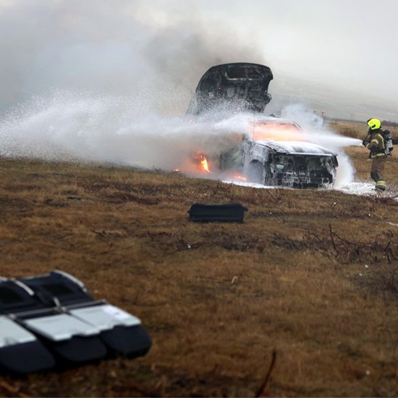 Fjölmenn flugslysaæfing á Akureyrarflugvelli