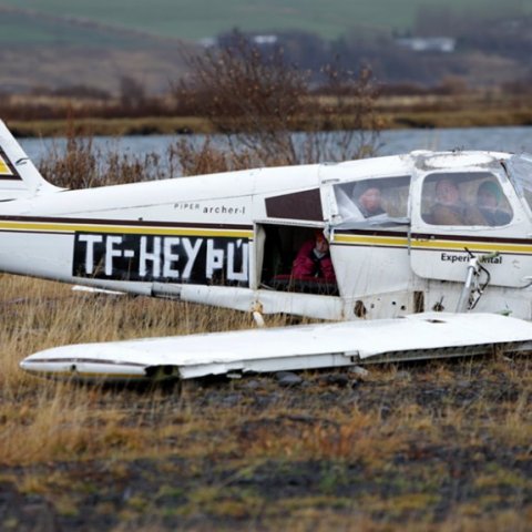 Fjölmenn flugslysaæfing á Akureyrarflugvelli