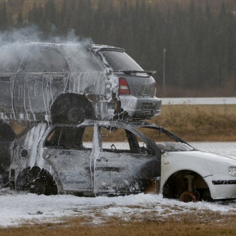 Fjölmenn flugslysaæfing á Akureyrarflugvelli