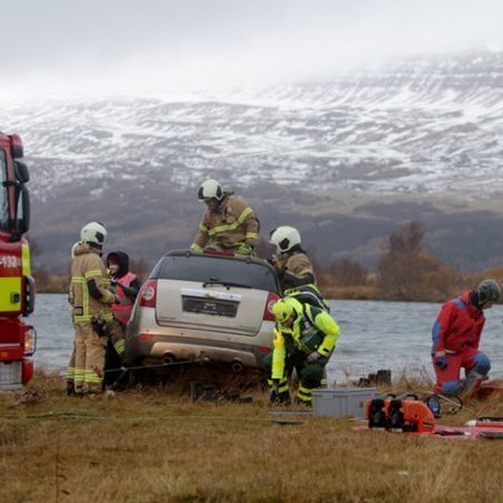 Fjölmenn flugslysaæfing á Akureyrarflugvelli