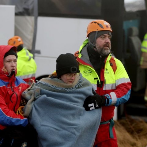 Fjölmenn flugslysaæfing á Akureyrarflugvelli