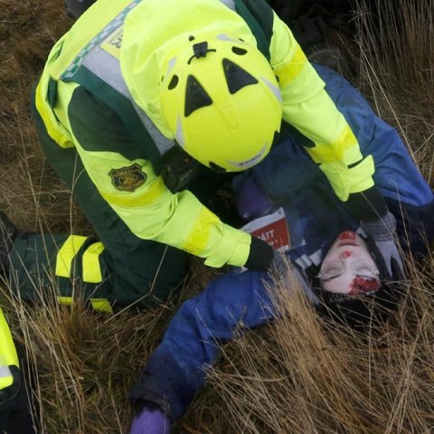 Fjölmenn flugslysaæfing á Akureyrarflugvelli