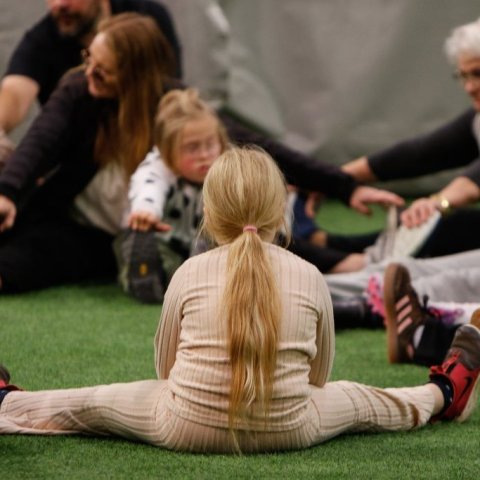 Fótboltaæfing 'Allir með' í Boganum, 22. sept '25. Ljósmyndari: Rakel Hinriksdóttir