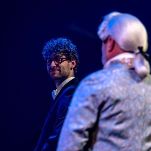 Richard Schwennicke hljómsveitarstjóri og tónlistarstjóri Óperunnar. Söngdagskráin „Undir sömu stjörnu“ – Frumraun Óperunnar, nýrrar þjóðaróperu, var í menningarhúsinu Hofi á Akureyri. Mynd: Barði Westin