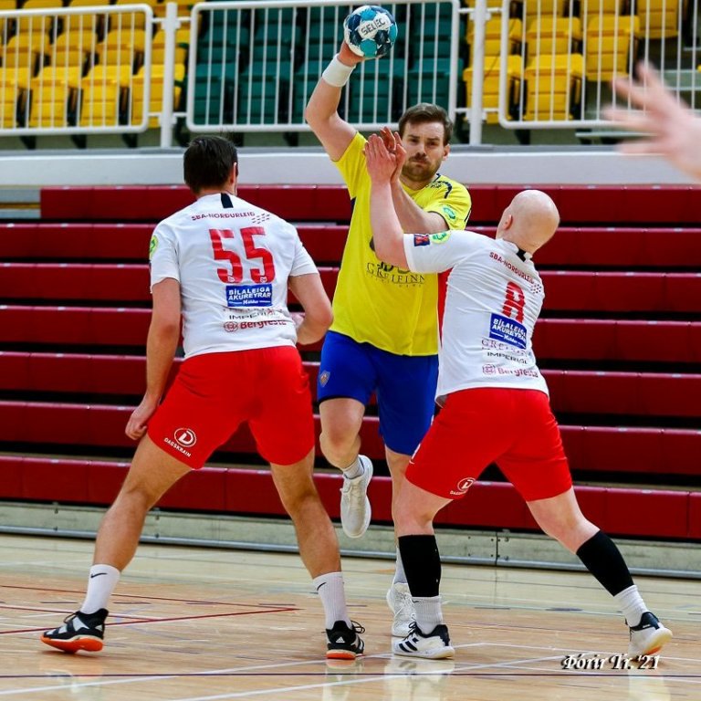 Þór - KA 19:21, Íslandsmótið í handbolta, Olísdeildin, 21. febrúar 2021 í íþróttahöllinni á Akureyri. Ljósmynd: Þórir Tryggvason.